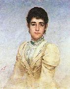 Almeida Junior Portrait of Joana Liberal da Cunha oil painting